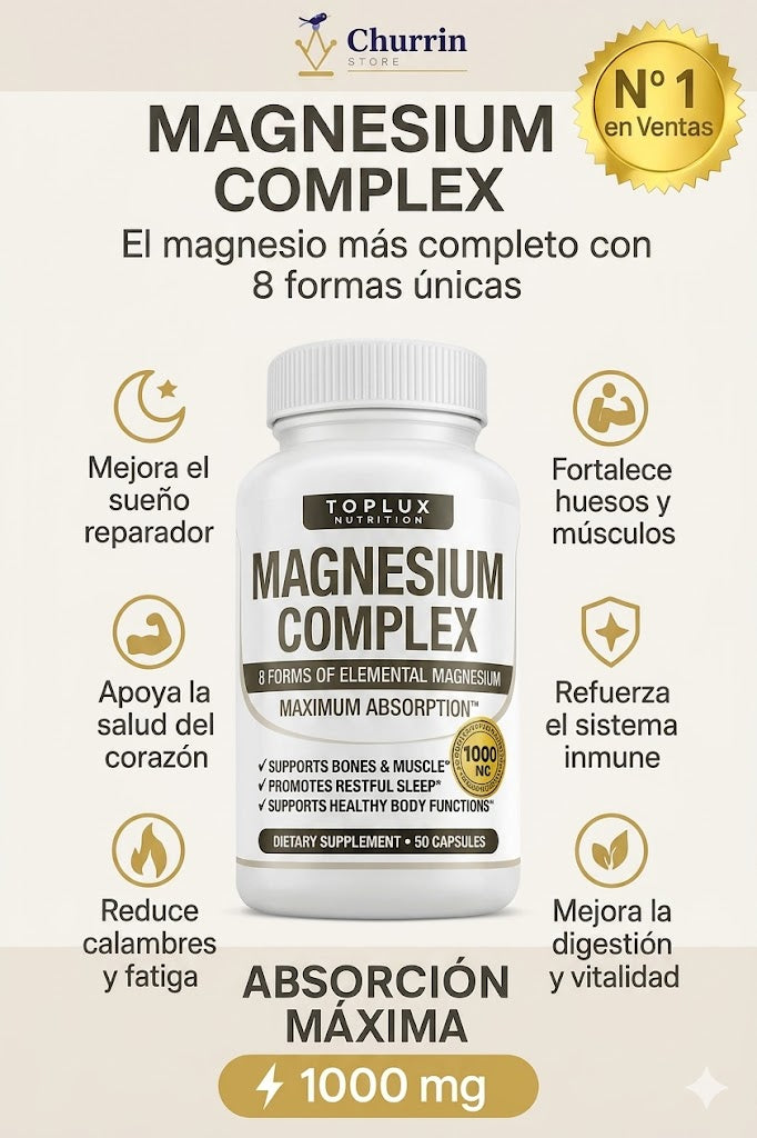 💎2x1 Magnesium Complex ORIGINAL 1000mg 8 en 1