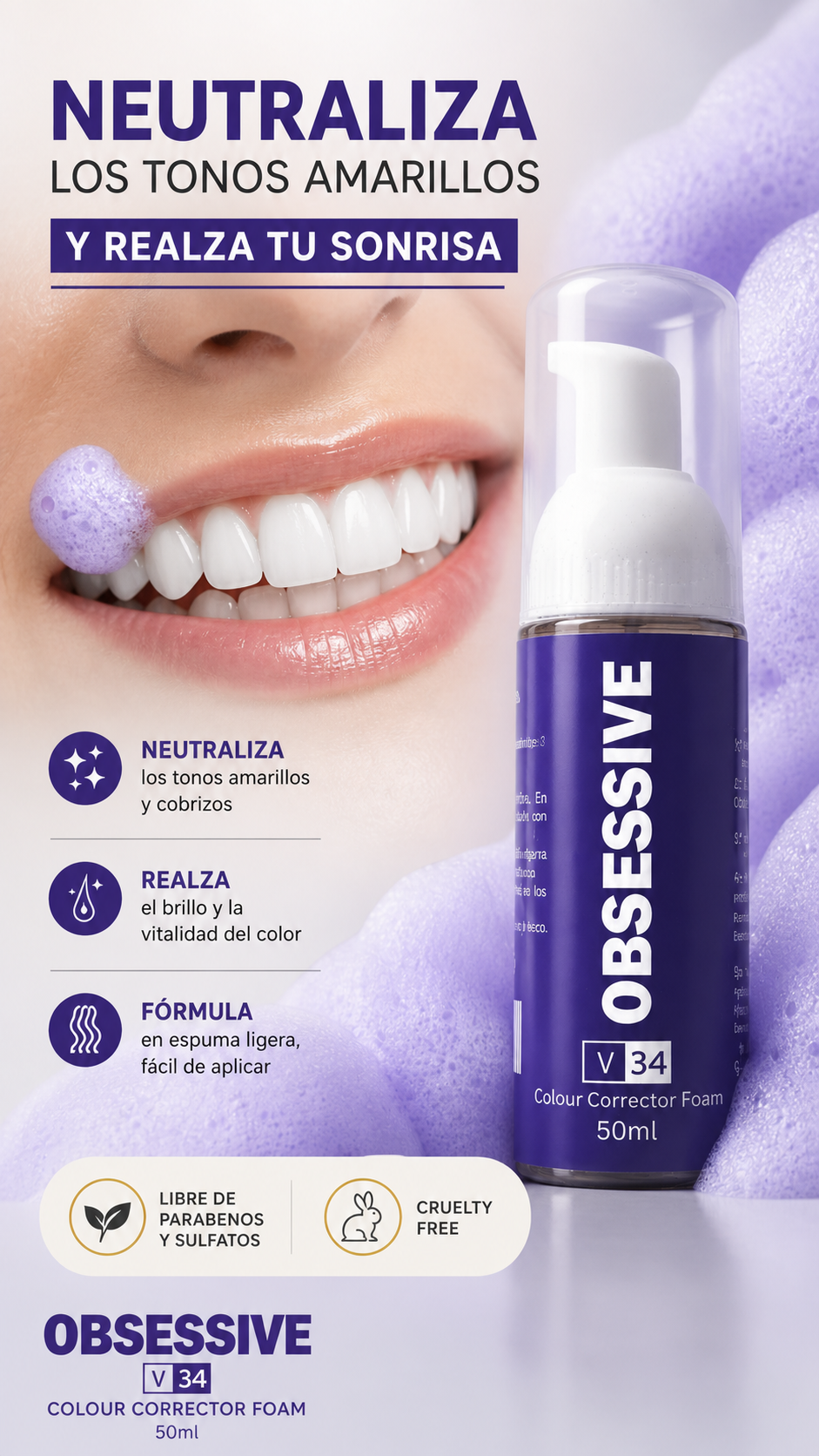 Obsessive Purple V34 😁✨ Pasta Blanqueadora Pro😃