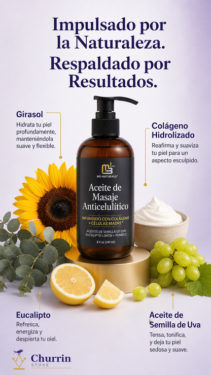 NaturalLift Aceite Reafirmante Anticelulitis — Pack x2 🔥