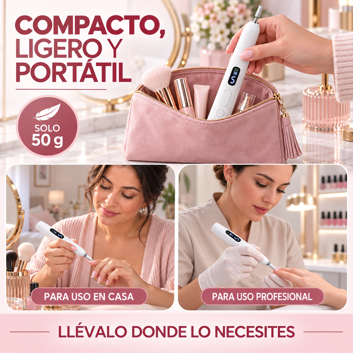Dremel Pro Uñas Inalámbrico Luz LED UV™