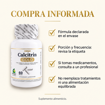 Calcitrin Gold 60 Cápsulas - Envío Gratis
