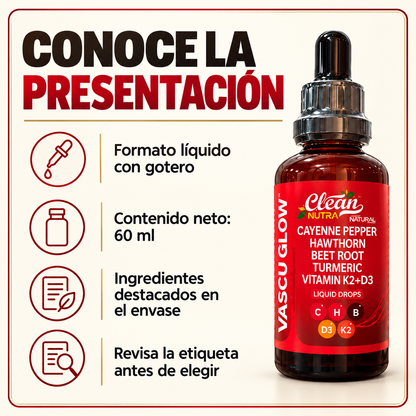 Vascu Glow® | Bienestar Metabólico y Vitalidad Diaria