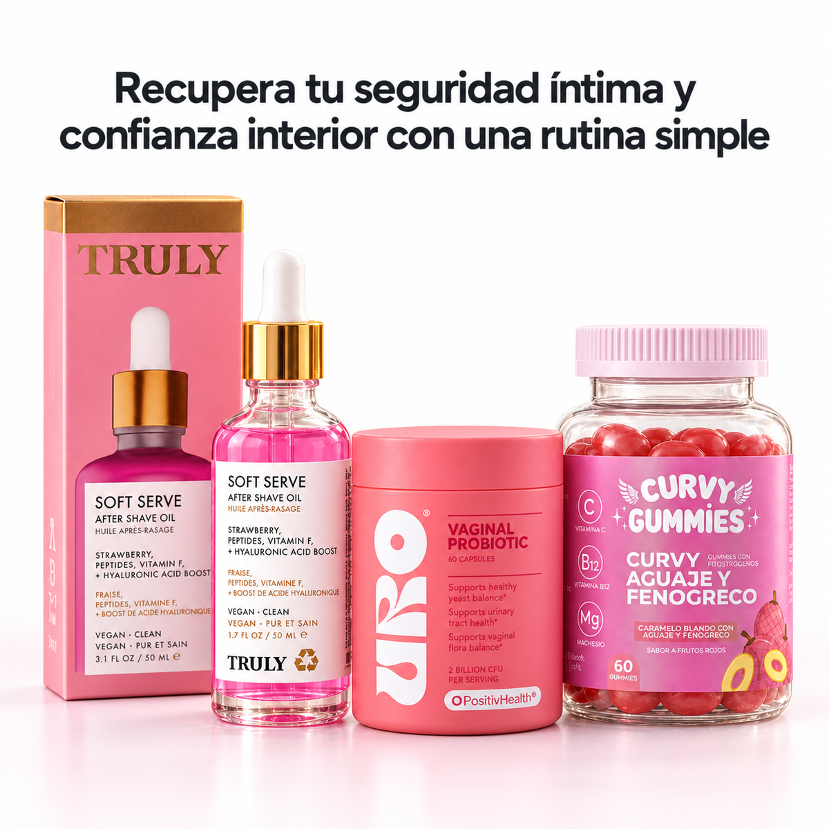 Aceite After Shave + Probiótico URO + Curvy Gummies